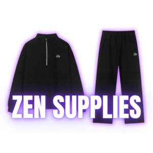 AYO QUARTER ZIP SET BLACK Inspired by "AYO Jogger Set"